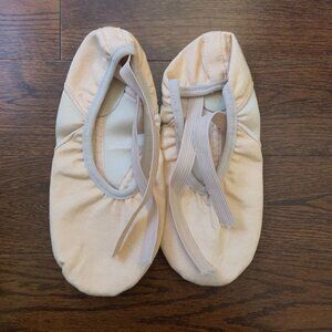 REPETTO Paris Soft Ballet Shoes with Split Sole Deep Peach Kids Size 36.5 France